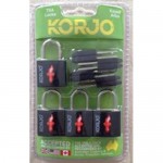 KORJO 4 pack TSA Keyed Locks (TSALL4)