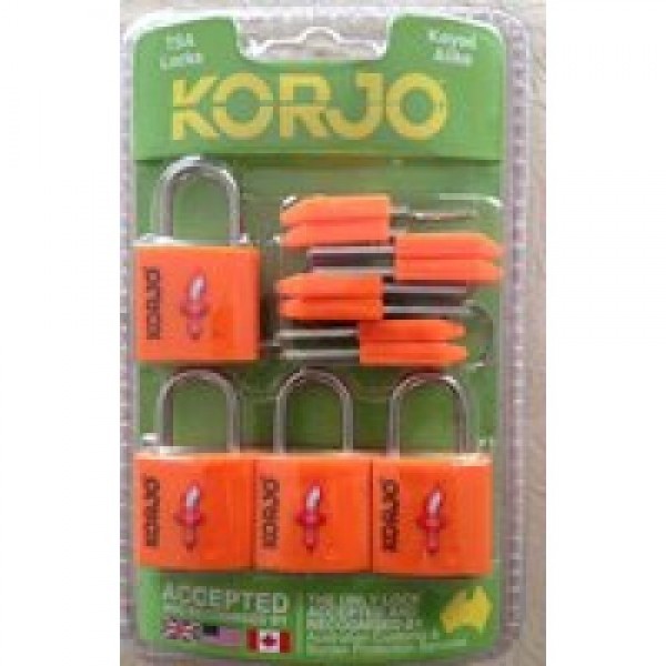 KORJO 4 pack TSA Keyed Locks (TSALL4)