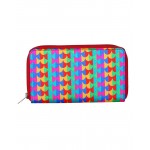 Rajrang Green Brocade Casual Fishscale Self Weaved Clutch Bag
