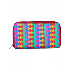 Rajrang Green Brocade Casual Fishscale Self Weaved Clutch Bag