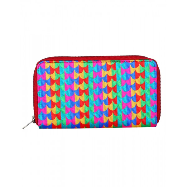 Rajrang Green Brocade Casual Fishscale Self Weaved Clutch Bag