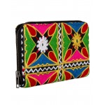 Rajrang Black Cotton Casual Floral Embroidered Clutch Bag Rajrang Black Cotton Casual Floral Embroidered Clutch Bag
