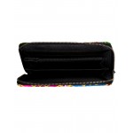 Rajrang Black Cotton Casual Floral Embroidered Clutch Bag Rajrang Black Cotton Casual Floral Embroidered Clutch Bag