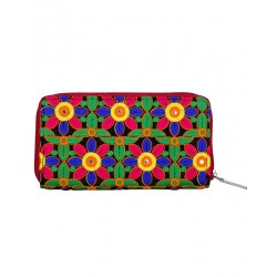 Rajrang Green Cotton Casual Floral Embroidered Clutch Bag