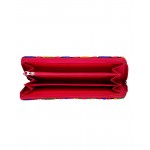 Rajrang Orange Cotton Casual Geometric Embroidered Clutch Bag