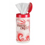 FreshOnes Rose Fragrance Fresh Wipes Container Pack - 70 N	(Pack of 4)