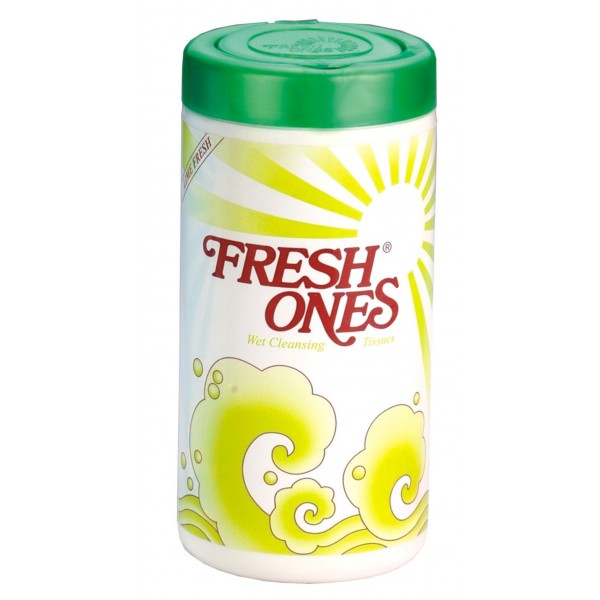 FreshOnes Lemon Fresh Wipes Container Pack - 70N (Pack of 4)