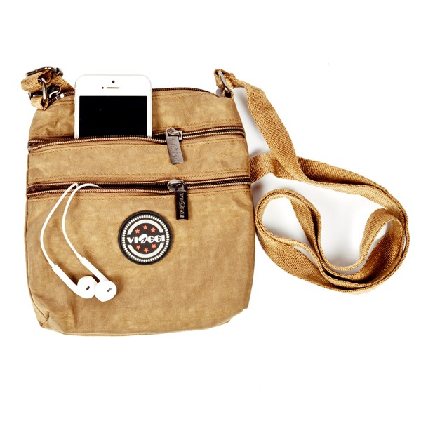 VIAGGI Travel Sling Bag - Beach Brown