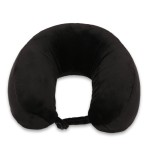 VIAGGI U Shape Super Soft Memory Foam Travel Neck Pillow for Neck Pain Relief Cervical Orthopedic Use Comfortable Neck Rest Pillow -Black
