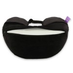 VIAGGI U Shape Super Soft Memory Foam Travel Neck Pillow for Neck Pain Relief Cervical Orthopedic Use Comfortable Neck Rest Pillow -Black