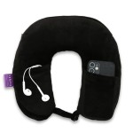 VIAGGI U Shape Super Soft Memory Foam Travel Neck Pillow for Neck Pain Relief Cervical Orthopedic Use Comfortable Neck Rest Pillow -Black