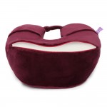 VIAGGI U Shape Super Soft Memory Foam Travel Neck Pillow for Neck Pain Relief Cervical Orthopedic Use Comfortable Neck Rest Pillow -Grape