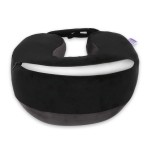 VIAGGI U Shape Super Soft Memory Foam Travel Neck Pillow for Neck Pain Relief Cervical Orthopedic Use Comfortable Neck Rest Pillow - Black Grey VIAGGI U Shape Super Soft Memory Foam Travel Neck Pillow for Neck Pain Relief Cervical Orthopedic Use Comfortable Neck Rest Pillow - Black Grey