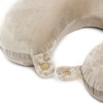 TAINPAR  U Shaped Memory Foam Travel Neck and Neck Pain Relief Comfortable Super Soft Orthopedic Cervical Pillows - Cream