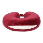 TAINPAR  U Shaped Memory Foam Travel Neck and Neck Pain Relief Comfortable Super Soft Orthopedic Cervical Pillows - Burgandy
