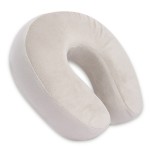 VIAGGI U Shaped Memory Foam Travel Neck and Neck Pain Relief Comfortable Super Soft Orthopedic Cervical Pillows - Light Grey.