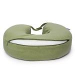 VIAGGI U Shaped Memory Foam Travel Neck and Neck Pain Relief Comfortable Super Soft Orthopedic Cervical Pillows - Light Green.