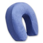 VIAGGI U Shaped Memory Foam Travel Neck and Neck Pain Relief Comfortable Super Soft Orthopedic Cervical Pillows - Royal Blue