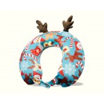 VIAGGI Kids Travel Neck Pillow-Travel Essentials for Kids Road Trip-Soft Memory Foam Neck Pillows for Airplane,Car Seat,Traveling for Boys/Girls-Aqua Green
