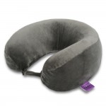 VIAGGI U Shape Super Soft Memory Foam Travel Neck Pillow for Neck Pain Relief Cervical Orthopedic Use Comfortable Neck Rest Pillow - Cool Grey