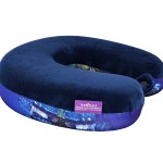 VIAGGI City Blue 3D Print U Shaped Memory Foam Travel Neck and Neck Pain Relief Comfortable Super Soft Orthopedic Cervical Pillows