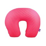 VIAGGI Microbead U Shape Travel Neck Pillow - Minidot Pink