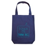 Clean Planet Think Big  (blue with blue print)