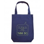 Clean Planet Think Big  (blue with green print)