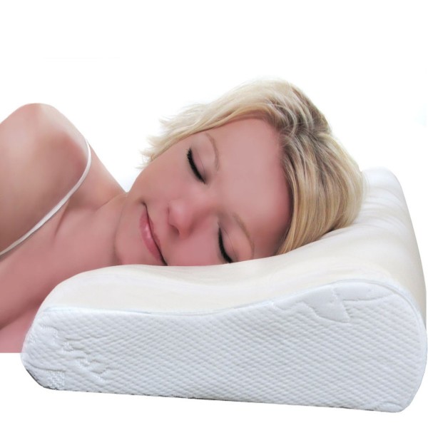 VIAGGI Contour Cervical Orthopaedic Memory Foam Pillow for Sleeping, Cervical Orthopedic Spine Care Pillow Spondylitis Neck and Back Pain Support