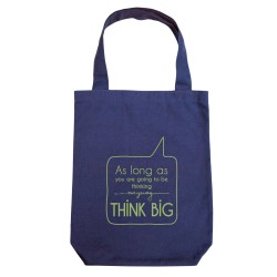 Clean Planet Think Big  (blue with green print)